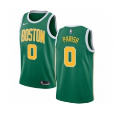 Men's Nike Boston Celtics #0 Robert Parish Green Swingman Jersey - Earned Edition