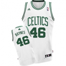 Men's Adidas Boston Celtics #46 Aron Baynes Swingman White Home NBA Jersey