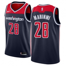 Men's Nike Washington Wizards #28 Ian Mahinmi Authentic Navy Blue NBA Jersey Statement Edition