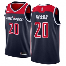 Men's Nike Washington Wizards #20 Jodie Meeks Authentic Navy Blue NBA Jersey Statement Edition