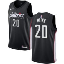 Men's Nike Washington Wizards #20 Jodie Meeks Swingman Black NBA Jersey - City Edition