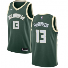 Men's Nike Milwaukee Bucks #13 Glenn Robinson Swingman Green Road NBA Jersey - Icon Edition