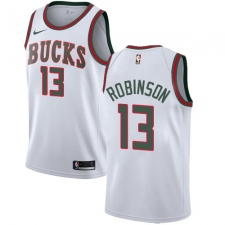 Youth Nike Milwaukee Bucks #13 Glenn Robinson Swingman White Fashion Hardwood Classics NBA Jersey