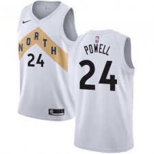 Men's Nike Toronto Raptors #24 Norman Powell Swingman White NBA Jersey - City Edition