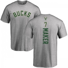 NBA Nike Milwaukee Bucks #7 Thon Maker Ash Backer T-Shirt