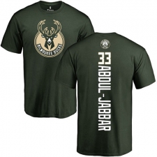 NBA Nike Milwaukee Bucks #33 Kareem Abdul-Jabbar Green Backer T-Shirt