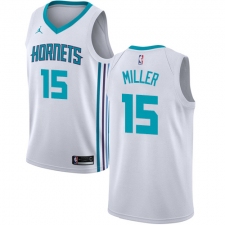 Youth Nike Jordan Charlotte Hornets #15 Percy Miller Authentic White NBA Jersey - Association Edition