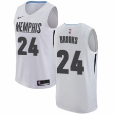 Men's Nike Memphis Grizzlies #24 Dillon Brooks Authentic White NBA Jersey - City Edition