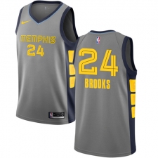 Men's Nike Memphis Grizzlies #24 Dillon Brooks Swingman Gray NBA Jersey - City Edition