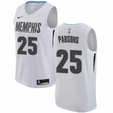 Men's Nike Memphis Grizzlies #25 Chandler Parsons Swingman White NBA Jersey - City Edition
