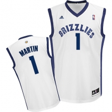 Women's Adidas Memphis Grizzlies #1 Jarell Martin Swingman White Home NBA Jersey