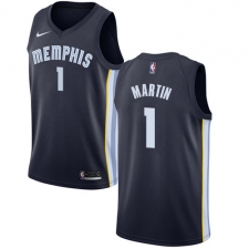Women's Nike Memphis Grizzlies #1 Jarell Martin Swingman Navy Blue Road NBA Jersey - Icon Edition