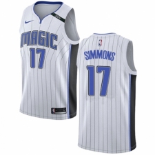 Women's Nike Orlando Magic #17 Jonathon Simmons Swingman NBA Jersey - Association Edition