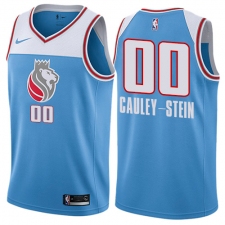 Men's Nike Sacramento Kings #0 Willie Cauley-Stein Authentic Blue NBA Jersey - City Edition