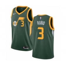 Women's Nike Utah Jazz #3 Ricky Rubio Green Swingman Jersey - Earned Edition