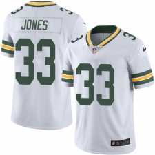 Youth Nike Green Bay Packers #33 Aaron Jones White Vapor Untouchable Elite Player NFL Jersey