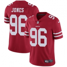 Youth Nike San Francisco 49ers #96 Datone Jones Red Team Color Vapor Untouchable Elite Player NFL Jersey