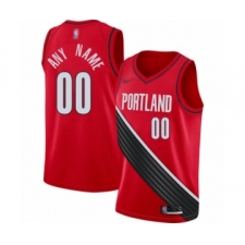Men's Portland Trail Blazers Customized Authentic Red Finished Basketball Jersey - Statement Edition
