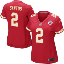 Women's Nike Kansas City Chiefs #2 Cairo Santos Game Red Team Color NFL Jersey