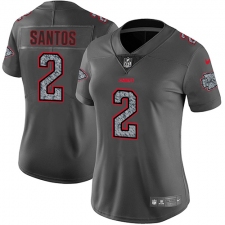 Women's Nike Kansas City Chiefs #2 Cairo Santos Gray Static Vapor Untouchable Limited NFL Jersey