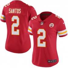 Women's Nike Kansas City Chiefs #2 Cairo Santos Red Team Color Vapor Untouchable Limited Player NFL Jersey