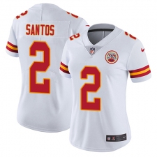 Women's Nike Kansas City Chiefs #2 Cairo Santos White Vapor Untouchable Limited Player NFL Jersey