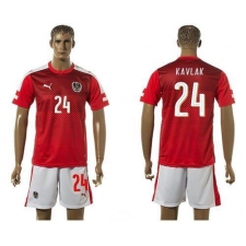 Austria #24 Kavlak Red Home Soccer Country Jersey