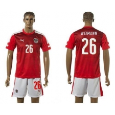 Austria #26 Weimann Red Home Soccer Country Jersey
