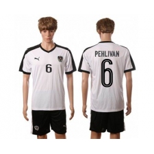 Austria #6 Pehlivan White Away Soccer Country Jersey