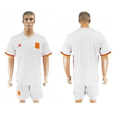 Spain Blank Away Soccer Country Jersey