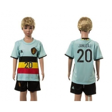 Belgium #20 Januzaj Away Kid Soccer Country Jersey