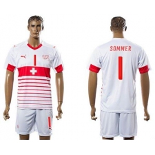 Switzerland #1 Sommer Away Soccer Country Jersey