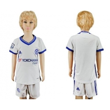 Chelsea Blank White Kid Soccer Club Jersey
