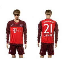 Bayern Munchen #21 Lahm Goalkeeper Long Sleeves Soccer Club Jersey