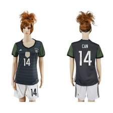 Women's Germany #14 Can Away Soccer Country Jersey