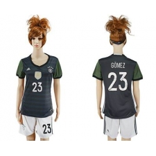 Women's Germany #23 Gomez Away Soccer Country Jersey