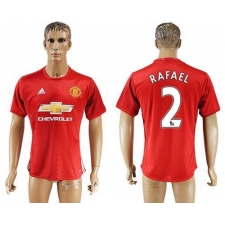 Manchester United #2 Rafael Red Home Soccer Club Jersey