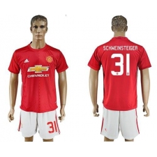 Manchester United #31 Schweinsteiger Home League Soccer Club Jersey