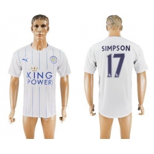 Leicester City #17 Simpson SEC Away Soccer Club Jersey