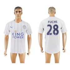 Leicester City #28 Fuchs SEC Away Soccer Club Jersey