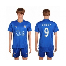 Leicester City #9 Vardy Home Soccer Club Jersey