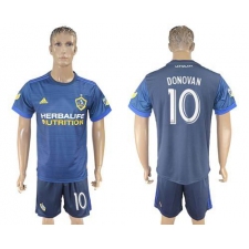 Los Angeles Galaxy #10 Donovan Away Soccer Club Jersey