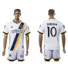 Los Angeles Galaxy #10 Donovan Home Soccer Club Jersey