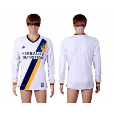 Los Angeles Galaxy Blank Home Long Sleeves Soccer Club Jersey