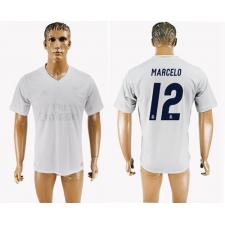 Real Madrid #12 Marcelo Marine Environmental Protection Home Soccer Club Jersey