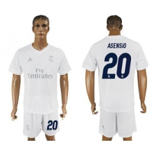 Real Madrid #20 Asensio Marine Environmental Protection Home Soccer Club Jersey