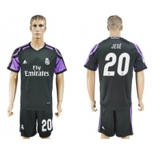 Real Madrid #20 Jese Sec Away Soccer Club Jersey