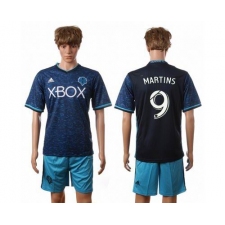 Seattle Sounders #9 Martins SEC Away Soccer Club Jersey