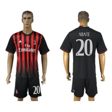 AC Milan #20 Abate Home Soccer Club Jersey