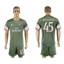 AC Milan #45 Balotelli Sec Away Soccer Club Jersey